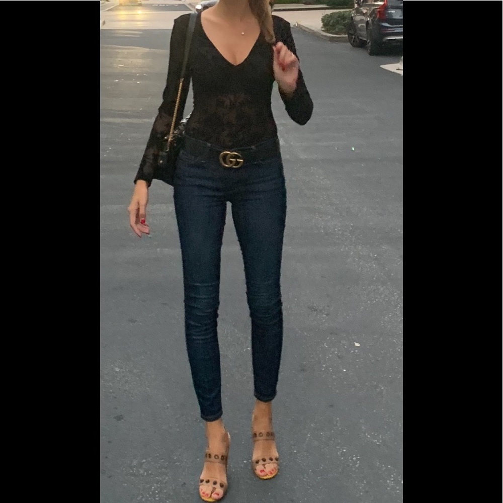 Privy Sexy Sheer Mesh Bodysuit Black M